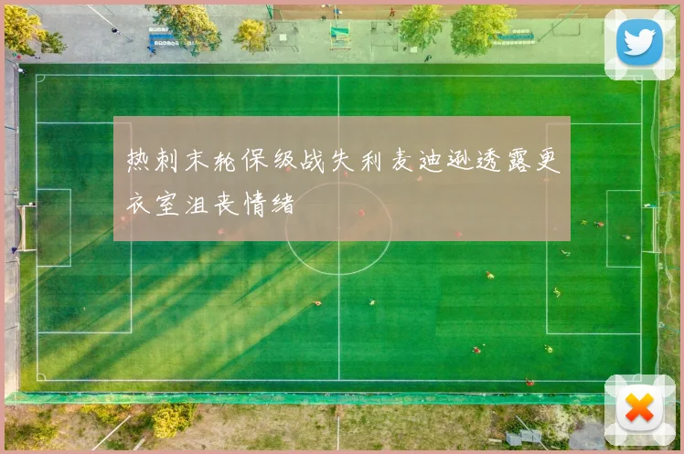 热刺末轮保级战失利麦迪逊透露更衣室沮丧情绪